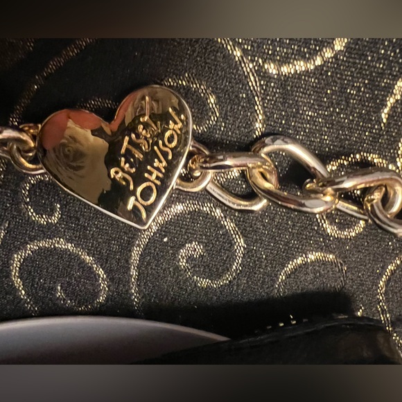 Betsy Johnson Black Crossbody Clutch Bag with Colorful Floral Embroidery - Picture 11 of 12